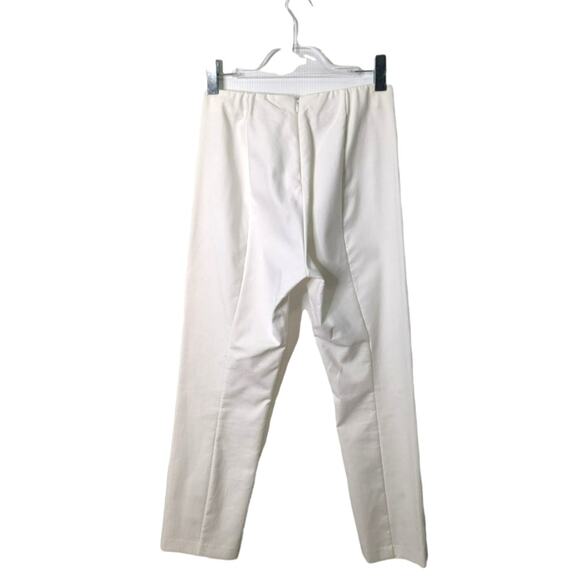 Rag & Bone Simone Snap White Ankle Pants Back Zip Cropped Slim Fit Size 6 - Picture 3 of 11